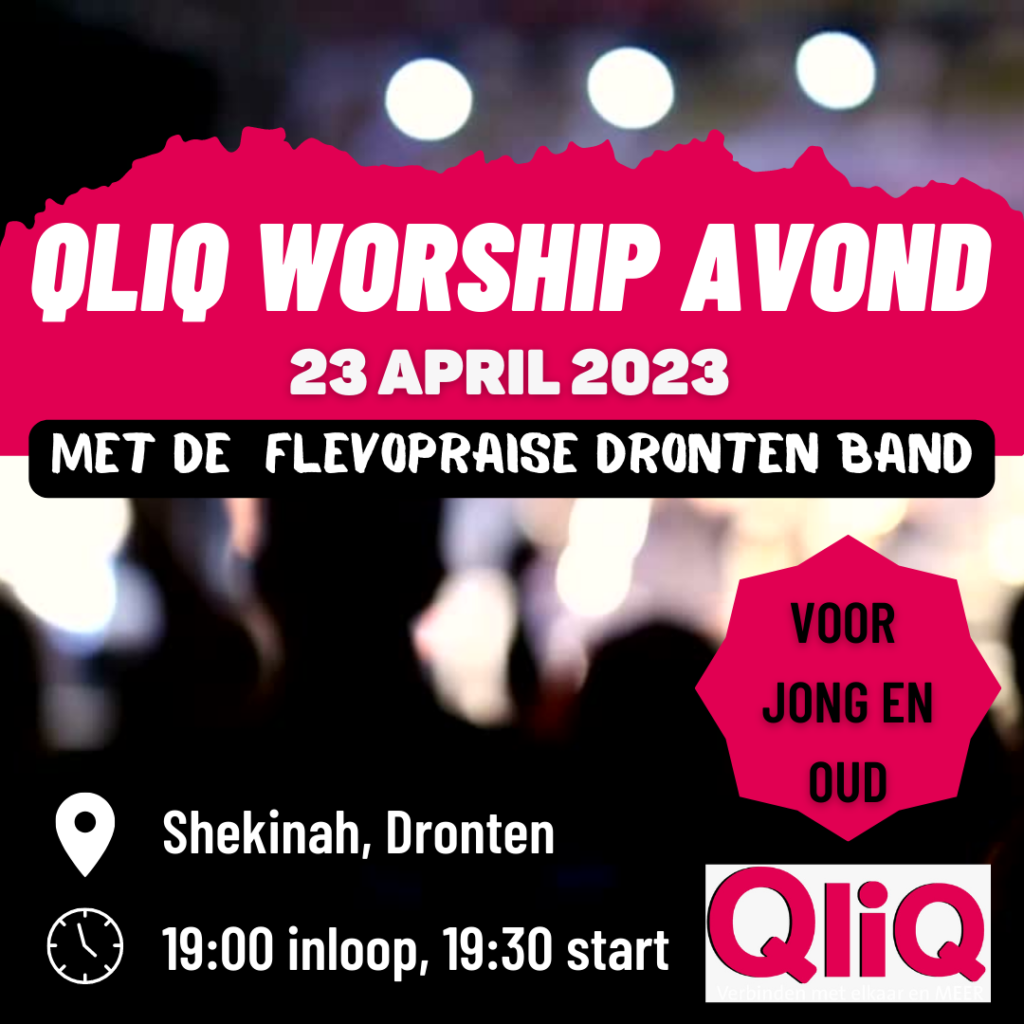 Flyer QliQ worshipavond