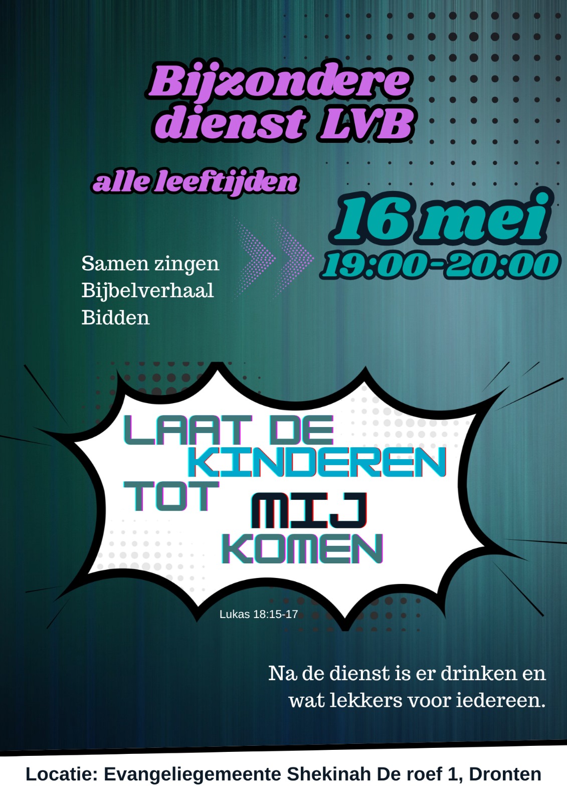 Poster voor bijzondere dienst